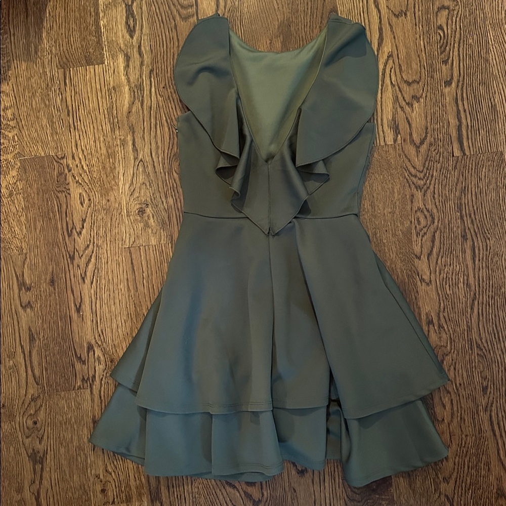 Altar'd State Forest Green Mini Dress